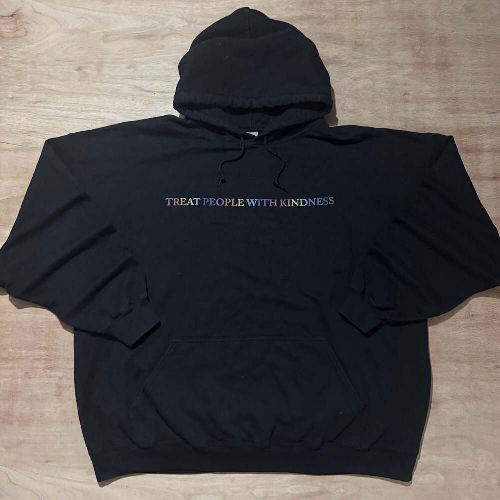 Harry Styles Treat People With Kindness Black Hoodie 3XL Graphic Sweatshirt